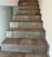  Vinylové schody BUKOMA Beton kámen šedohnědý